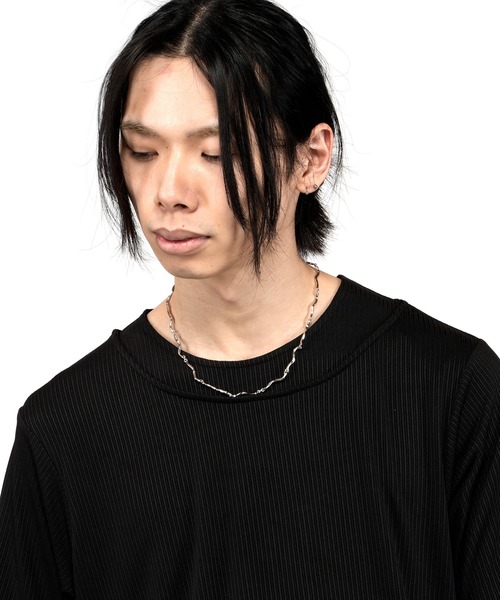 NO ID.(ノーアイディ)の「【NO ID.】Wave Chain Necklace / ウェーブ チェーン ネックレス(ネックレス・メンズ・シルバー・ONE SIZE)」の13枚目の写真