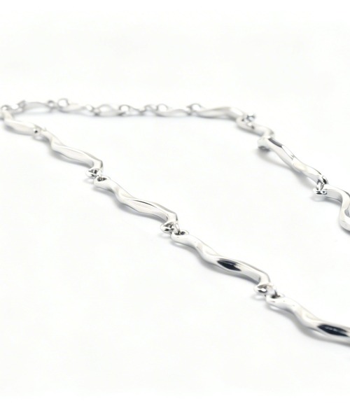 NO ID.(ノーアイディ)の「【NO ID.】Wave Chain Necklace / ウェーブ チェーン ネックレス(ネックレス・メンズ・シルバー・ONE SIZE)」の16枚目の写真