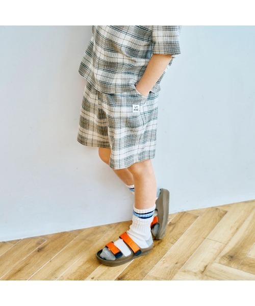 LYKKE(リッケ)の「すぐおしゃれカットソー楊柳ハーフパンツ(その他パンツ・キッズ・ベージュ系その他/ブラウン系その他・90/100/110/120/130)」の2枚目の写真