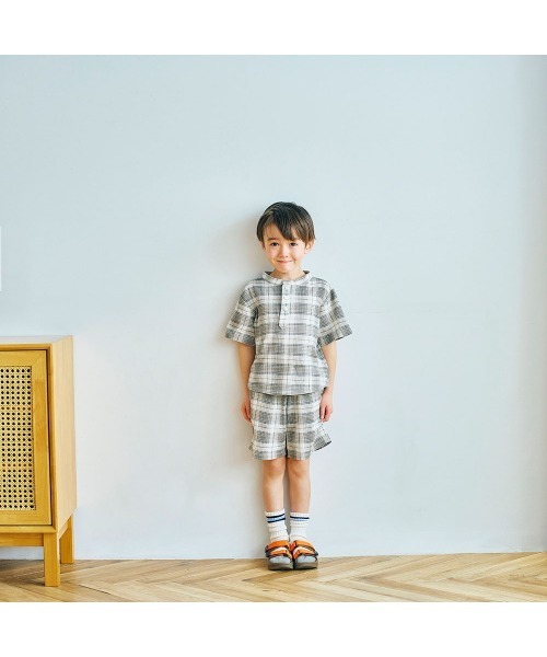 LYKKE(リッケ)の「すぐおしゃれカットソー楊柳ハーフパンツ(その他パンツ・キッズ・ベージュ系その他/ブラウン系その他・90/100/110/120/130)」の8枚目の写真