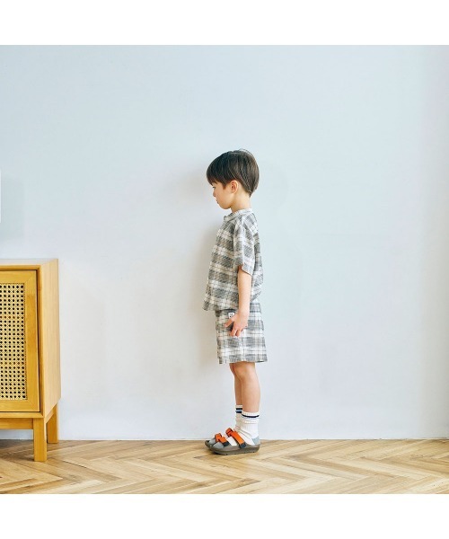 LYKKE(リッケ)の「すぐおしゃれカットソー楊柳ハーフパンツ(その他パンツ・キッズ・ベージュ系その他/ブラウン系その他・90/100/110/120/130)」の9枚目の写真