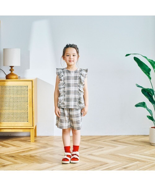 LYKKE(リッケ)の「すぐおしゃれカットソー楊柳ハーフパンツ(その他パンツ・キッズ・ベージュ系その他/ブラウン系その他・90/100/110/120/130)」の13枚目の写真