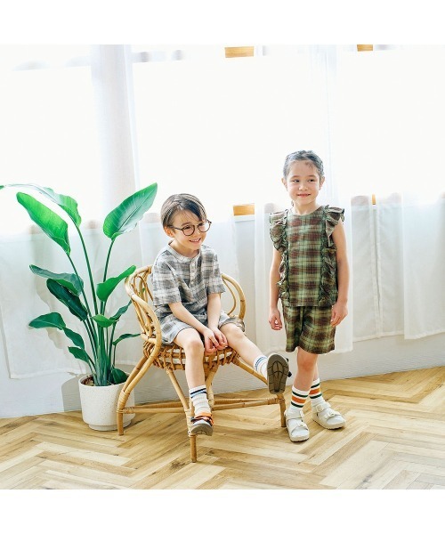 LYKKE(リッケ)の「すぐおしゃれカットソー楊柳ハーフパンツ(その他パンツ・キッズ・ベージュ系その他/ブラウン系その他・90/100/110/120/130)」の12枚目の写真