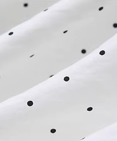 Fano Studios(ファノ ストゥディオズ)の「ドット柄 レーストリム 半袖トップス FX26S095【Fano Studios】【2026SS】(シャツ/ブラウス・レディース・ホワイト・L/M/S)」の13枚目の写真