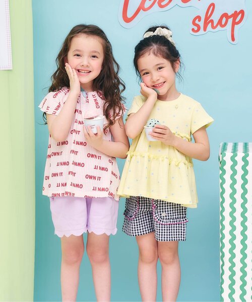 apres les cours(アプレレクール)の「【撥水加工】フリルポケット水陸両用ショートパンツ(その他パンツ・キッズ・オレンジ/レッド/ネイビー/サックスブルー・100/90/80/110/140/130/120)」の7枚目の写真