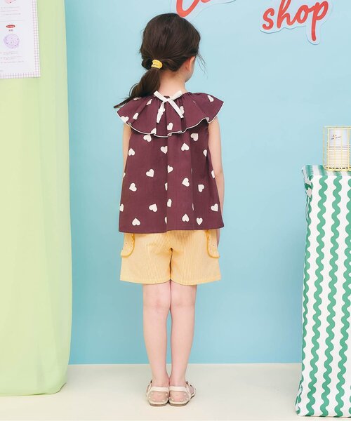 apres les cours(アプレレクール)の「【撥水加工】フリルポケット水陸両用ショートパンツ(その他パンツ・キッズ・オレンジ/レッド/ネイビー/サックスブルー・100/90/80/110/140/130/120)」の10枚目の写真