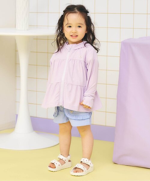 apres les cours(アプレレクール)の「【撥水加工】フリルポケット水陸両用ショートパンツ(その他パンツ・キッズ・オレンジ/レッド/ネイビー/サックスブルー・100/90/80/110/140/130/120)」の19枚目の写真