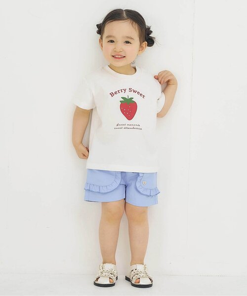 apres les cours(アプレレクール)の「【撥水加工】フリルポケット水陸両用ショートパンツ(その他パンツ・キッズ・オレンジ/レッド/ネイビー/サックスブルー・100/90/80/110/140/130/120)」の5枚目の写真