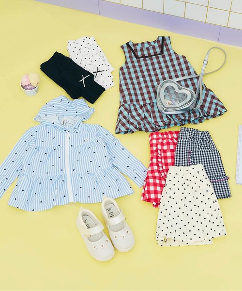 apres les cours(アプレレクール)の「【撥水加工】フリルポケット水陸両用ショートパンツ(その他パンツ・キッズ・オレンジ/レッド/ネイビー/サックスブルー・100/90/80/110/140/130/120)」の8枚目の写真