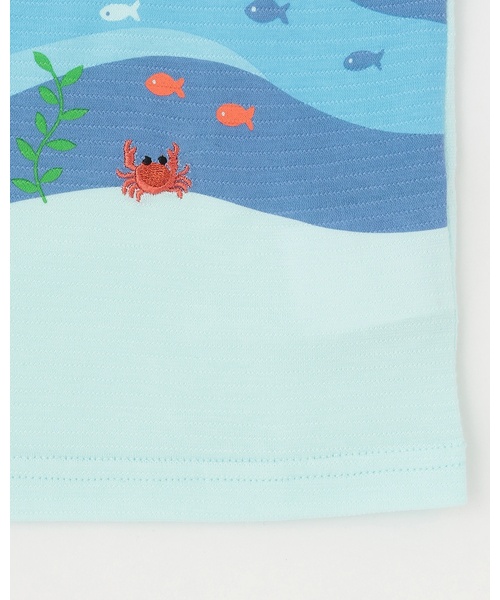 kladskap(クレードスコープ)の「カワウソ半袖Tシャツ(Tシャツ/カットソー・キッズ・サックスブルー・100cm/110cm/120cm/90cm)」の10枚目の写真