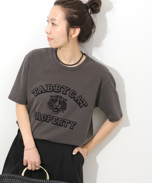 MIXTA（ミクスタ）の「別注【MIXTA/ミクスタ】Tシャツ（Tシャツ/カットソー・レディース・ネイビー/アイボリー/ブラック系その他・MEDIUM）」の5枚目の写真