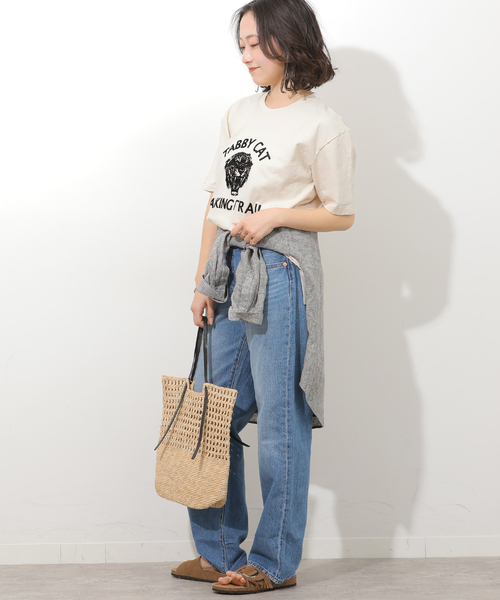 MIXTA（ミクスタ）の「別注【MIXTA/ミクスタ】Tシャツ（Tシャツ/カットソー・レディース・ネイビー/アイボリー/ブラック系その他・MEDIUM）」の9枚目の写真