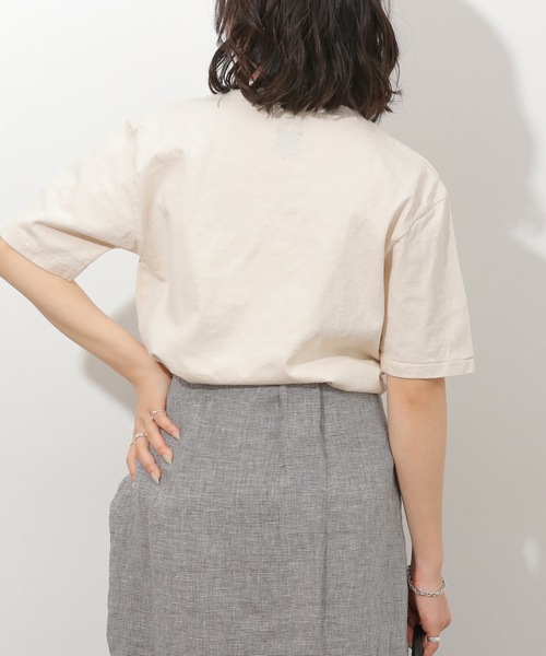 MIXTA（ミクスタ）の「別注【MIXTA/ミクスタ】Tシャツ（Tシャツ/カットソー・レディース・ネイビー/アイボリー/ブラック系その他・MEDIUM）」の13枚目の写真