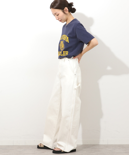 MIXTA(ミクスタ)の「別注【MIXTA/ミクスタ】Tシャツ(Tシャツ/カットソー・レディース・ネイビー/アイボリー/ブラック系その他・MEDIUM)」の6枚目の写真