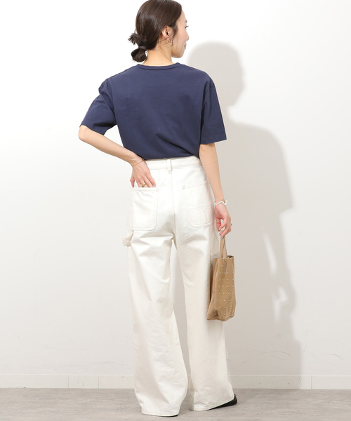 MIXTA(ミクスタ)の「別注【MIXTA/ミクスタ】Tシャツ(Tシャツ/カットソー・レディース・ネイビー/アイボリー/ブラック系その他・MEDIUM)」の8枚目の写真
