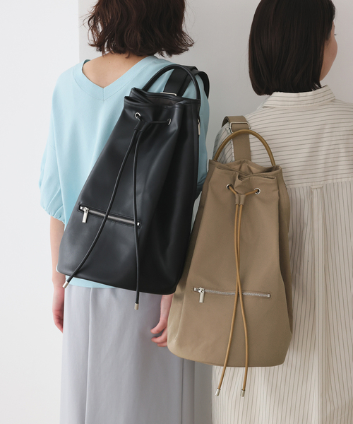 SLOBE IENA（スローブイエナ）の「《一部店舗限定》VOICE MADE ボンサック（ショルダーバッグ・レディース・ブラック/ベージュ・FREE）」の13枚目の写真