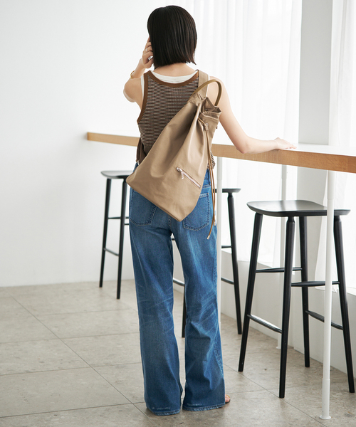 SLOBE IENA（スローブイエナ）の「《一部店舗限定》VOICE MADE ボンサック（ショルダーバッグ・レディース・ブラック/ベージュ・FREE）」の18枚目の写真