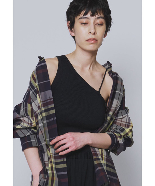 1er Arrondissement(プルミエアロンディスモン)の「ワンショルダーニット(ニット/セーター・レディース・ブラック系その他3/ブラウン系その他5・FREE)」の15枚目の写真