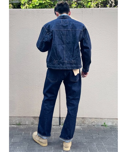 orSlow(オアスロウ)の「orSlow/オアスロウ TYPE1 40’s PLEATED FRONT BLOUSE ONE WASH(デニムジャケット・メンズ・ワンウォッシュ・3/4)」の2枚目の写真