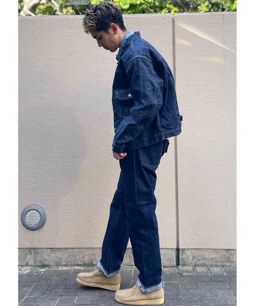 orSlow(オアスロウ)の「orSlow/オアスロウ TYPE1 40’s PLEATED FRONT BLOUSE ONE WASH(デニムジャケット・メンズ・ワンウォッシュ・3/4)」の3枚目の写真