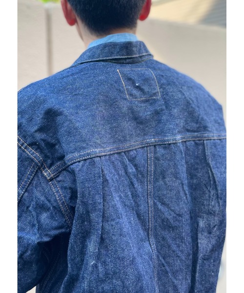 orSlow(オアスロウ)の「orSlow/オアスロウ TYPE1 40’s PLEATED FRONT BLOUSE ONE WASH(デニムジャケット・メンズ・ワンウォッシュ・3/4)」の9枚目の写真