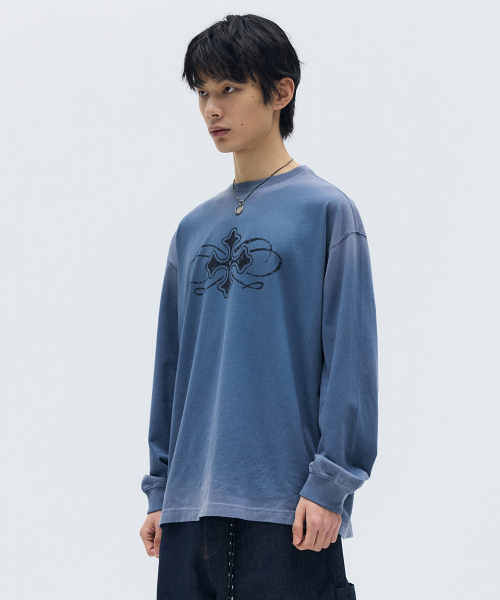 MAISON MINED(メゾンミネド)の「CELTIC CROSS LONG SLEEVE BLUE(Tシャツ/カットソー・メンズ・その他・SMALL/MEDIUM/LARGE)」の4枚目の写真