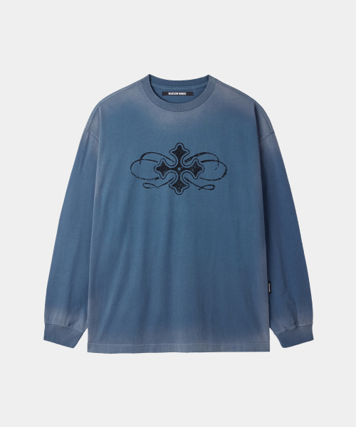 MAISON MINED(メゾンミネド)の「CELTIC CROSS LONG SLEEVE BLUE(Tシャツ/カットソー・メンズ・その他・SMALL/MEDIUM/LARGE)」の6枚目の写真