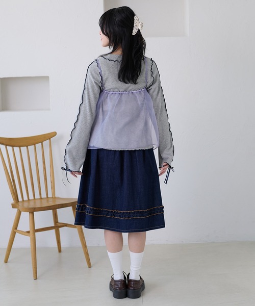 kutir(クティール)の「アソートフリルリボンシアービスチェ(その他トップス・レディース・パープル/ホワイト/ブラック/アイボリー・FREE)」の20枚目の写真
