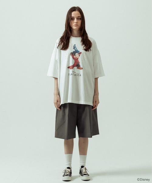 SLICK(スリック)の「【SLICK/スリック】SLICK / FANTASIA Print T-shirt 02/ファンタジア/パウダー加工プリントTシャツ/オーバーサイズ シルエット/ ビンテージ / ディズニー(Tシャツ/カットソー・メンズ・ホワイト/ブラック・1/3/2)」の21枚目の写真