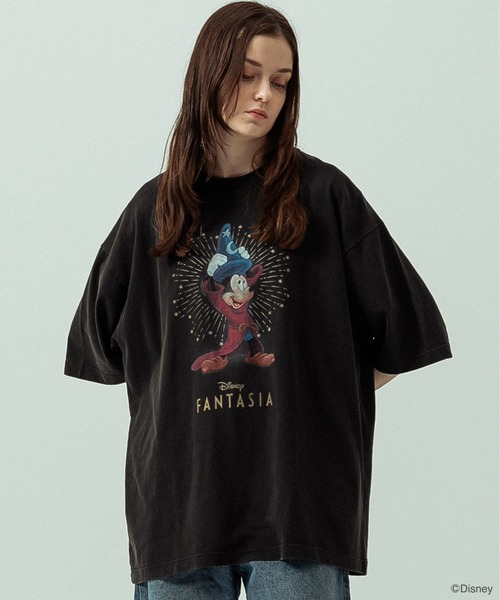 SLICK(スリック)の「【SLICK/スリック】SLICK / FANTASIA Print T-shirt 02/ファンタジア/パウダー加工プリントTシャツ/オーバーサイズ シルエット/ ビンテージ / ディズニー(Tシャツ/カットソー・メンズ・ホワイト/ブラック・1/3/2)」の18枚目の写真
