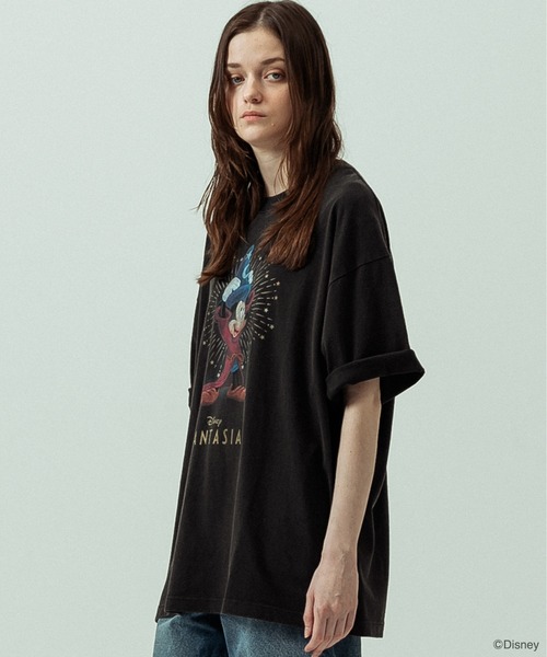 SLICK(スリック)の「【SLICK/スリック】SLICK / FANTASIA Print T-shirt 02/ファンタジア/パウダー加工プリントTシャツ/オーバーサイズ シルエット/ ビンテージ / ディズニー(Tシャツ/カットソー・メンズ・ホワイト/ブラック・1/3/2)」の17枚目の写真