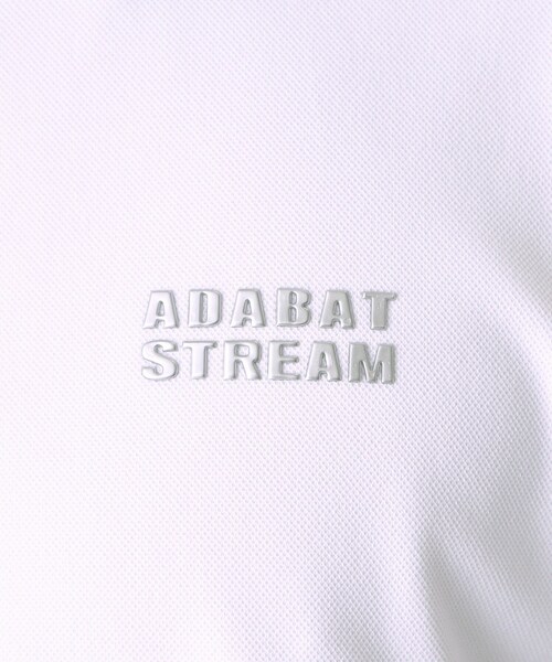 ADABAT STREAM（アダバットストリーム）の「【吸水速乾】UVカノコ半袖ポロシャツ（ポロシャツ・メンズ・ブラック/ホワイト・46/48/50/52）」の8枚目の写真