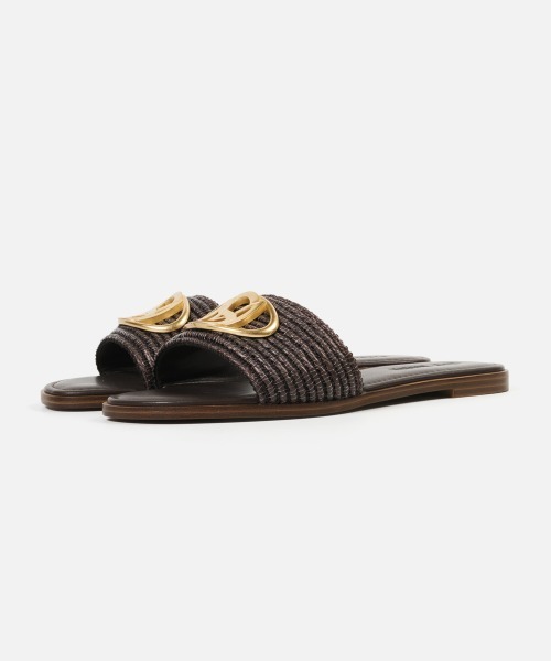 STEVE MADDEN(スティーブマデン)の「オーバルロゴモチーフフラットサンダル/S.MADDEN KORA 2.0-XS(サンダル・レディース・ブラウン/アイボリー・23.5-24/23.5cm/23.0cm/22.5cm/24.5cm/24.0cm)」の7枚目の写真