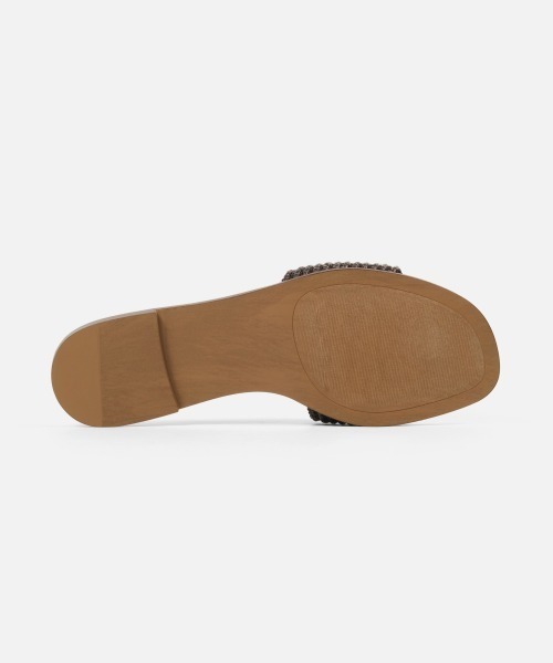 STEVE MADDEN(スティーブマデン)の「オーバルロゴモチーフフラットサンダル/S.MADDEN KORA 2.0-XS(サンダル・レディース・ブラウン/アイボリー・23.5-24/23.5cm/23.0cm/22.5cm/24.5cm/24.0cm)」の11枚目の写真