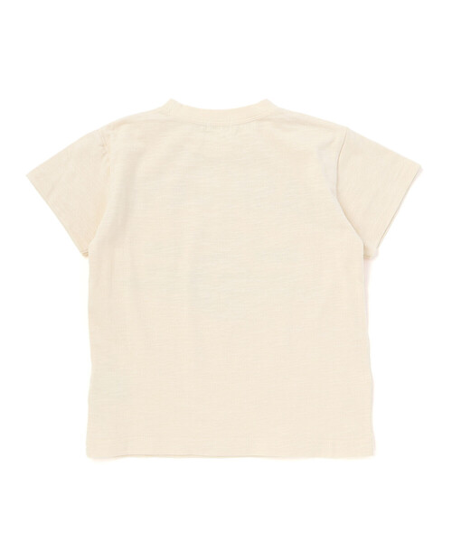 WASK（ワスク）の「カスレロゴ・スラブTシャツ（Tシャツ/カットソー・キッズ・オフホワイト/ネイビー・150cm/160cm/140cm/130cm）」の4枚目の写真