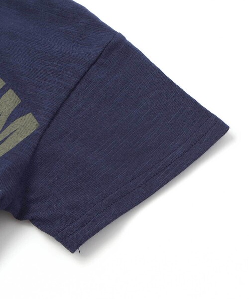 WASK（ワスク）の「カスレロゴ・スラブTシャツ（Tシャツ/カットソー・キッズ・オフホワイト/ネイビー・150cm/160cm/140cm/130cm）」の9枚目の写真