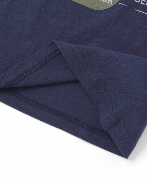 WASK（ワスク）の「カスレロゴ・スラブTシャツ（Tシャツ/カットソー・キッズ・オフホワイト/ネイビー・150cm/160cm/140cm/130cm）」の10枚目の写真