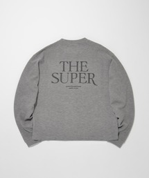 バックプリント ヘンリーネックロングスリーブ Waffle henley neck L/S T-shirt (back print)