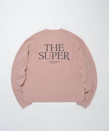 バックプリント　ヘンリーネックロングスリーブ　Waffle henley neck L/S T-shirt (back print)