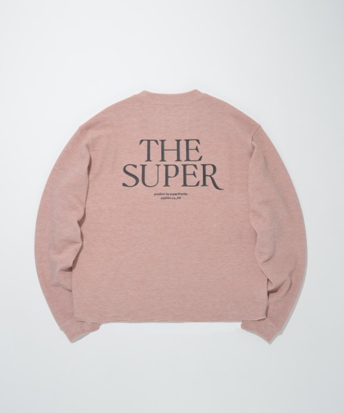 SUPERTHANKS(スーパーサンクス)の「バックプリント ヘンリーネックロングスリーブ Waffle henley neck L/S T-shirt (back print)(Tシャツ/カットソー・メンズ・グレー/ピンク/ベージュ/ブラック・L/S/M)」の2枚目の写真