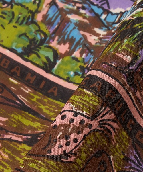 BEAUTY&YOUTH UNITED ARROWS（ビューティーアンドユースユナイテッドアローズ）の「＜BINDU＞CITY バンダナ（バンダナ/スカーフ・レディース・ターコイズブルー系/ライトブルー/ダークブラウン/オフホワイト・FREE）」の9枚目の写真