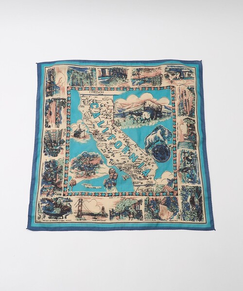 BEAUTY&YOUTH UNITED ARROWS（ビューティーアンドユースユナイテッドアローズ）の「＜BINDU＞CITY バンダナ（バンダナ/スカーフ・レディース・ターコイズブルー系/ライトブルー/ダークブラウン/オフホワイト・FREE）」の12枚目の写真