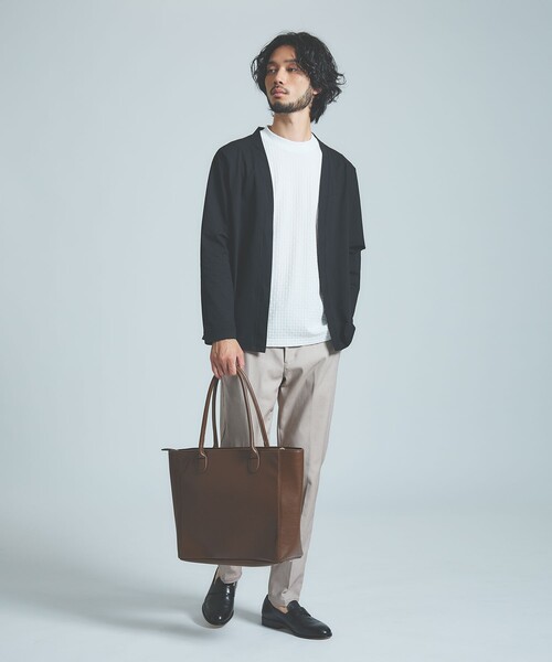 ABAHOUSE GRAY(アバハウスグレイ)の「【ON/OFF兼用】ネオシボレザー トートバッグ(トートバッグ・メンズ・グレー/ブラック/ブラウン/モスグリーン/ネイビー・フリー)」の13枚目の写真