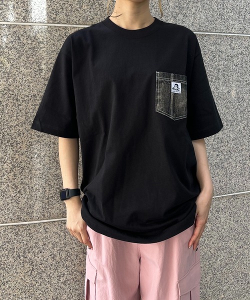BEN DAVIS(ベンデイビス)の「WEGO/【WEB限定】BENDAVIS デニムポケットT(Tシャツ/カットソー・メンズ・ホワイト/オフホワイト/ブラック・MEDIUM/LARGE)」の20枚目の写真