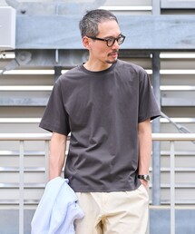 SHIPS:〈汗染軽減 / 吸水速乾/ 接触冷感/ UVカット〉ステイン コントロール ファンクション Tシャツ