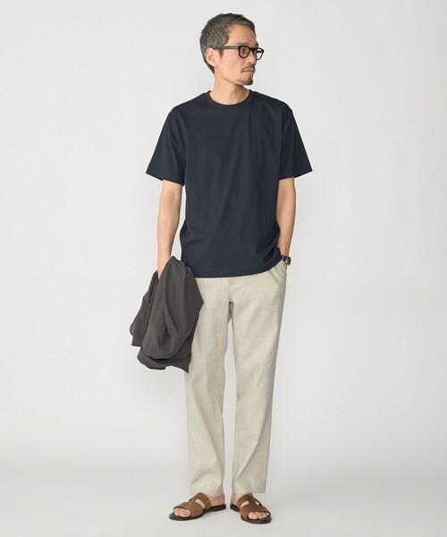 SHIPS(シップス)の「SHIPS:〈汗染軽減 / 吸水速乾/ 接触冷感/ UVカット〉ステイン コントロール ファンクション Tシャツ(Tシャツ/カットソー・メンズ・ホワイト/ダークグレー/ネイビー/ライトブルー・SMALL/MEDIUM/LARGE/X-LARGE)」の9枚目の写真