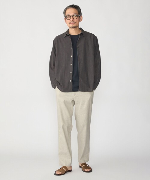 SHIPS(シップス)の「SHIPS:〈汗染軽減 / 吸水速乾/ 接触冷感/ UVカット〉ステイン コントロール ファンクション Tシャツ(Tシャツ/カットソー・メンズ・ホワイト/ダークグレー/ネイビー/ライトブルー・SMALL/MEDIUM/LARGE/X-LARGE)」の10枚目の写真