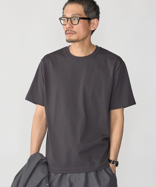 SHIPS(シップス)の「SHIPS:〈汗染軽減 / 吸水速乾/ 接触冷感/ UVカット〉ステイン コントロール ファンクション Tシャツ(Tシャツ/カットソー・メンズ・ホワイト/ダークグレー/ネイビー/ライトブルー・SMALL/MEDIUM/LARGE/X-LARGE)」の11枚目の写真