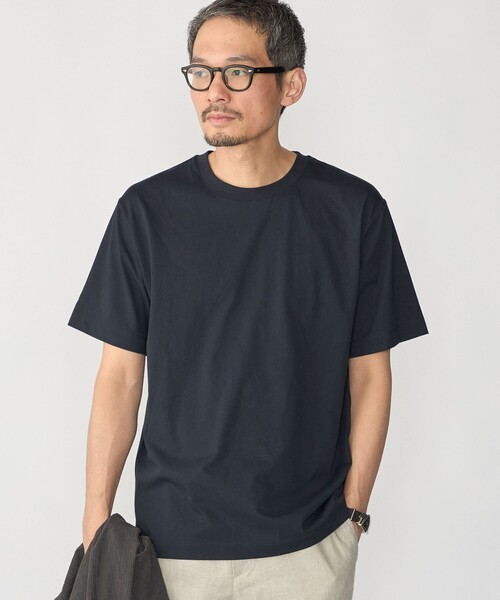 SHIPS(シップス)の「SHIPS:〈汗染軽減 / 吸水速乾/ 接触冷感/ UVカット〉ステイン コントロール ファンクション Tシャツ(Tシャツ/カットソー・メンズ・ホワイト/ダークグレー/ネイビー/ライトブルー・SMALL/MEDIUM/LARGE/X-LARGE)」の14枚目の写真