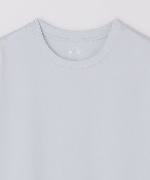 SHIPS(シップス)の「SHIPS:〈汗染軽減 / 吸水速乾/ 接触冷感/ UVカット〉ステイン コントロール ファンクション Tシャツ(Tシャツ/カットソー・メンズ・ホワイト/ダークグレー/ネイビー/ライトブルー・SMALL/MEDIUM/LARGE/X-LARGE)」の18枚目の写真